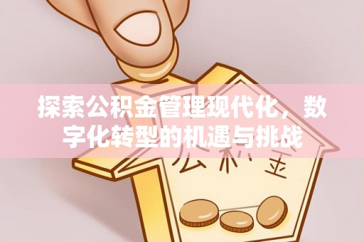桂平探索公积金管理现代化，数字化转型的机遇与挑战
