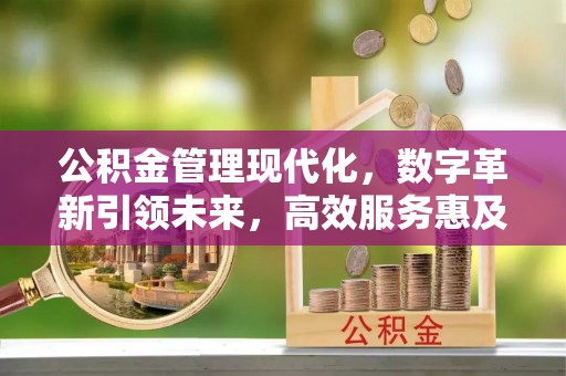 桂平公积金管理现代化，数字革新引领未来，高效服务惠及民生