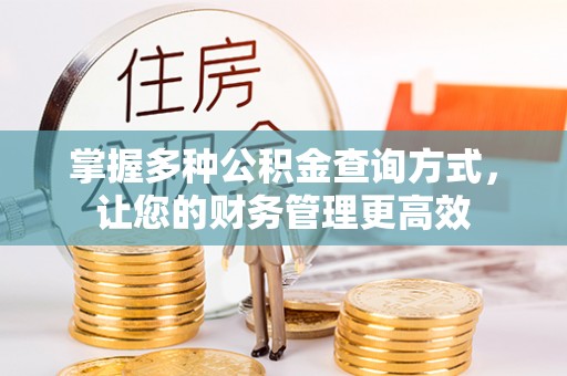 桂平掌握多种公积金查询方式，让您的财务管理更高效