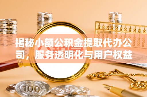 桂平揭秘小额公积金提取代办公司，服务透明化与用户权益保障