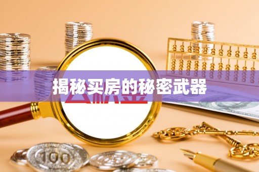 桂平揭秘买房的秘密武器