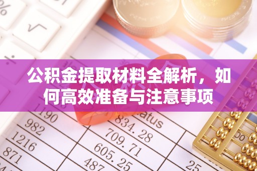 桂平公积金提取材料全解析，如何高效准备与注意事项