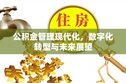 桂平公积金管理现代化，数字化转型与未来展望