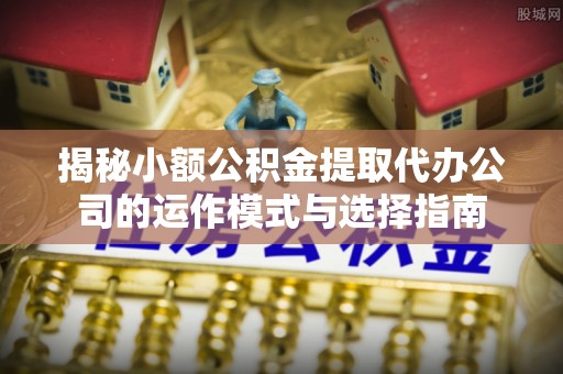 桂平揭秘小额公积金提取代办公司的运作模式与选择指南