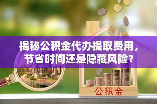 桂平揭秘公积金代办提取费用，节省时间还是隐藏风险？